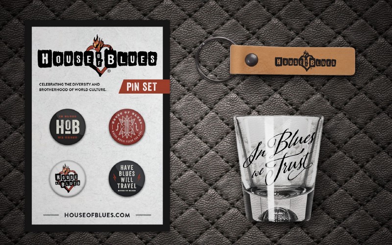 Custom merchandise for House of Blues by Anthem Branding 