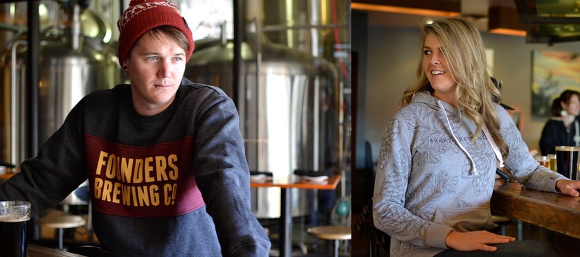 Founders Brewing Company Custom Sweatshirt and Avery Brewing Custom Hoodie by Anthem Branding
