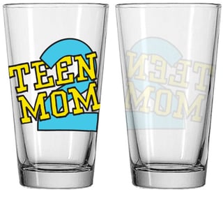 MTVTeenMom2 Pint Glass creative concept promote tv show MTVTeenMom2 Pint Glass creative concept promote tv show