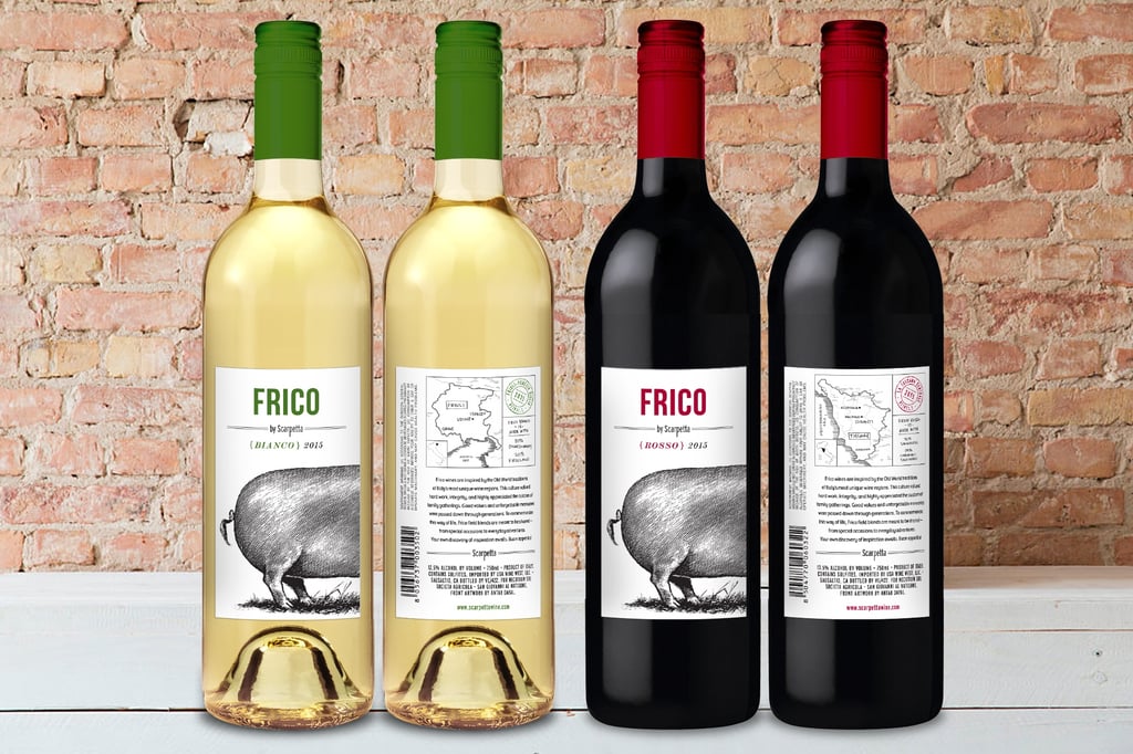 Frico Wine Label Retail Packaging Design Frico Wine Label Retail Packaging Design